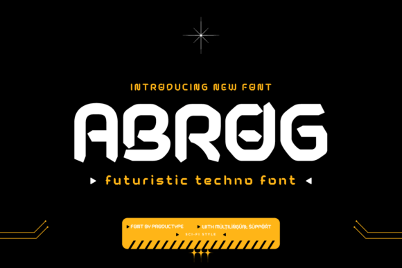 Abrog: A Futuristic Display Font That Elevates Small Business Branding