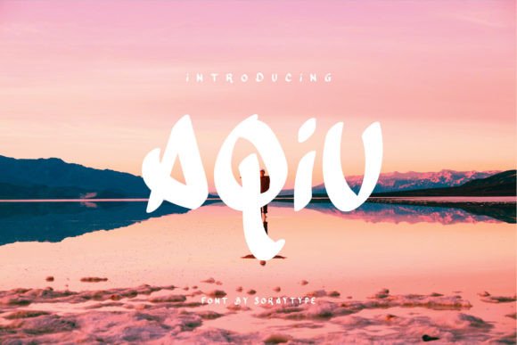 Aqiu: A Handcrafted Display Font That Adds Personality to Web Headers