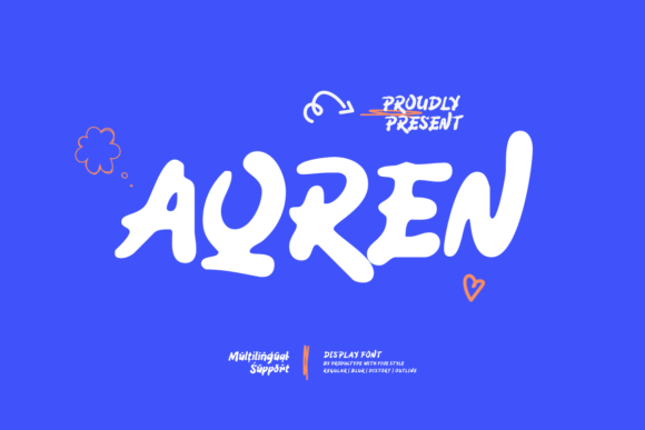 Aqren: A Handwritten Display Font That Feels Human, Not Hyped