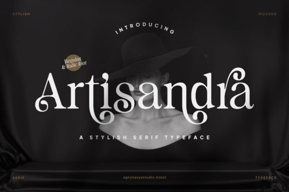 Artisandra: A Stylish Serif Display Font for Handmade Creators