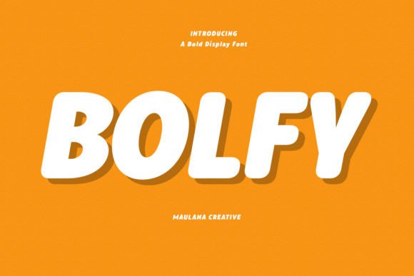 Bolfy: A Handwritten Display Font That Makes Your Brand Feel Human