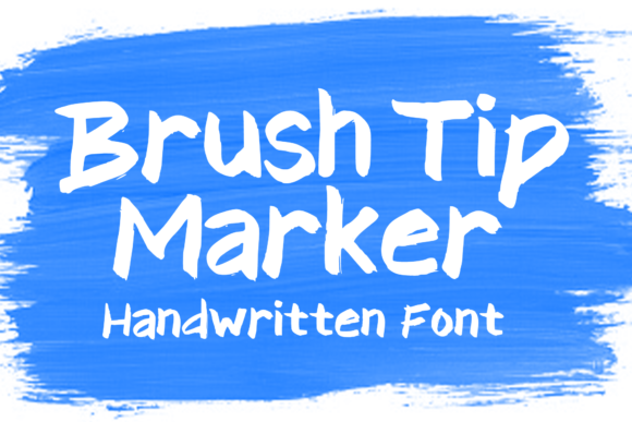 Brush Tip Marker: A Display Font That Feels Human