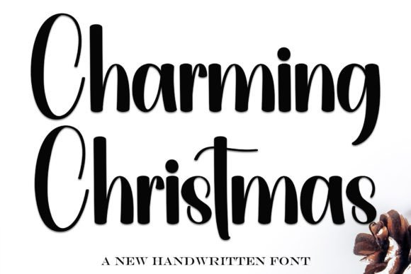 Charming Christmas: A Handwritten Display Font with Editorial Warmth
