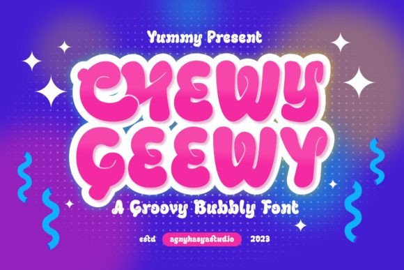 Chewy Geewy: A Playful Display Typeface for Editorial Charm