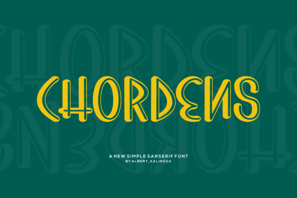 Chordens: A Joyful Display Font for Thoughtful Design