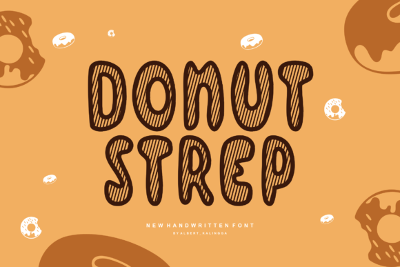 Donut Strep: A Whimsical Display Font for Editorial Charm