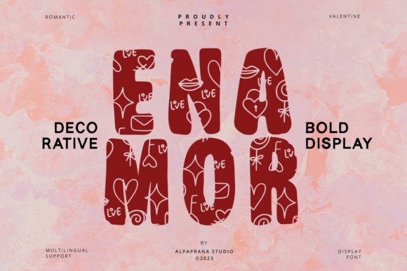 Enamor: A Romantic Display Font That Elevates Digital Branding