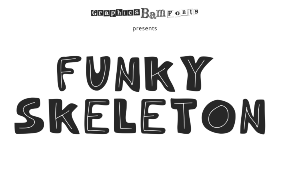 Funky Skeleton Regular: A Bold Display Font for Digital Branding