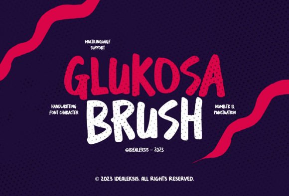 Glukosa Brush: A Playful Handwritten Font for Crafters & Sellers