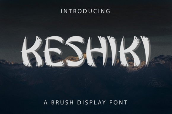 Keshiki: A Bold, Brushed Display Font That Feels Alive