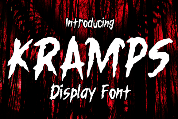 Kramps: A Bold Display Font for Horror & Halloween Branding