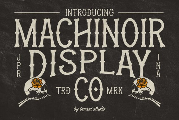 Machinoir: A Vintage-Inspired Display Font for Handmade Brands