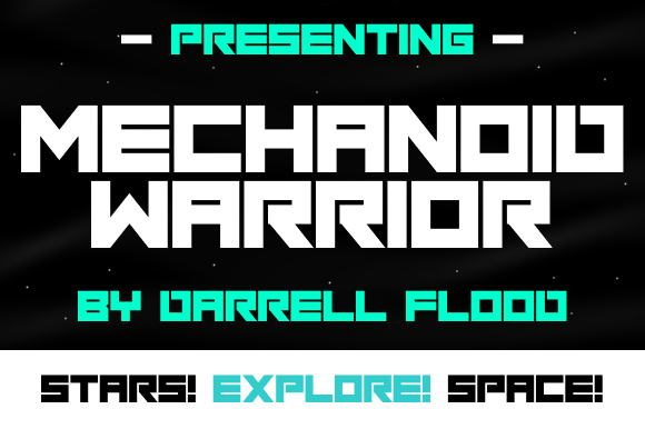 Mechanoid Warrior: A Futuristic Display Font That Commands Attention Online