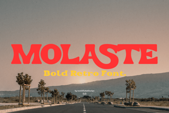 Molaste: A Bold 80s Serif Display Font for Scroll-Stopping Campaigns