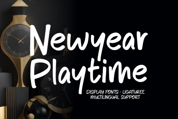 Newyear Playtime: A Display Font for Joyful Editorial Design
