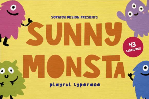 Sunny Monsta: A Playful Display Font That Builds Trust With Families