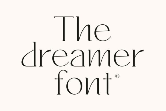 The Dreamer: A Chic Display Font for Digital Branding
