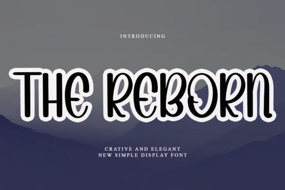 The Reborn: A Display Font That Breathes With Your Words