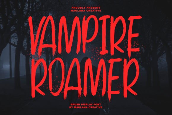 Vampire Roamer: A Bold Display Font That Commands Attention Online