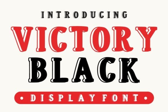 Victory Black: A Bold Display Font for Digital Branding