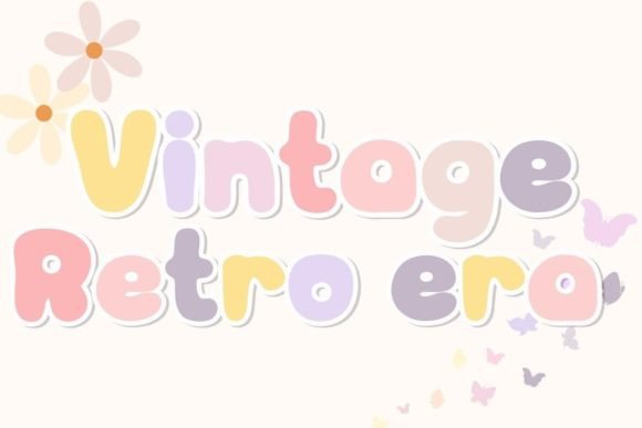 Vintage Retro Era Font: Timeless Display Elegance for Crafters