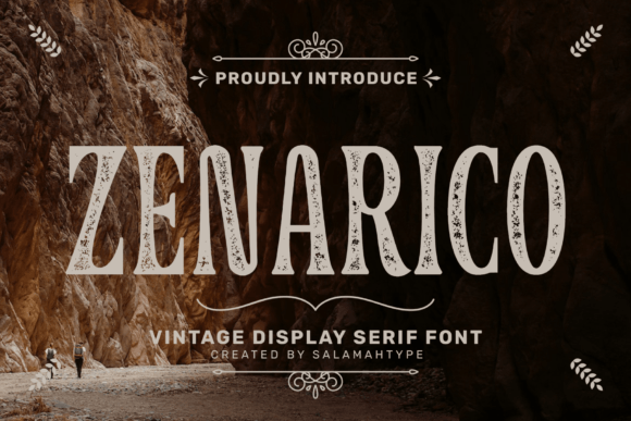 Zenarico: A Vintage Serif Display Font for Digital Branding